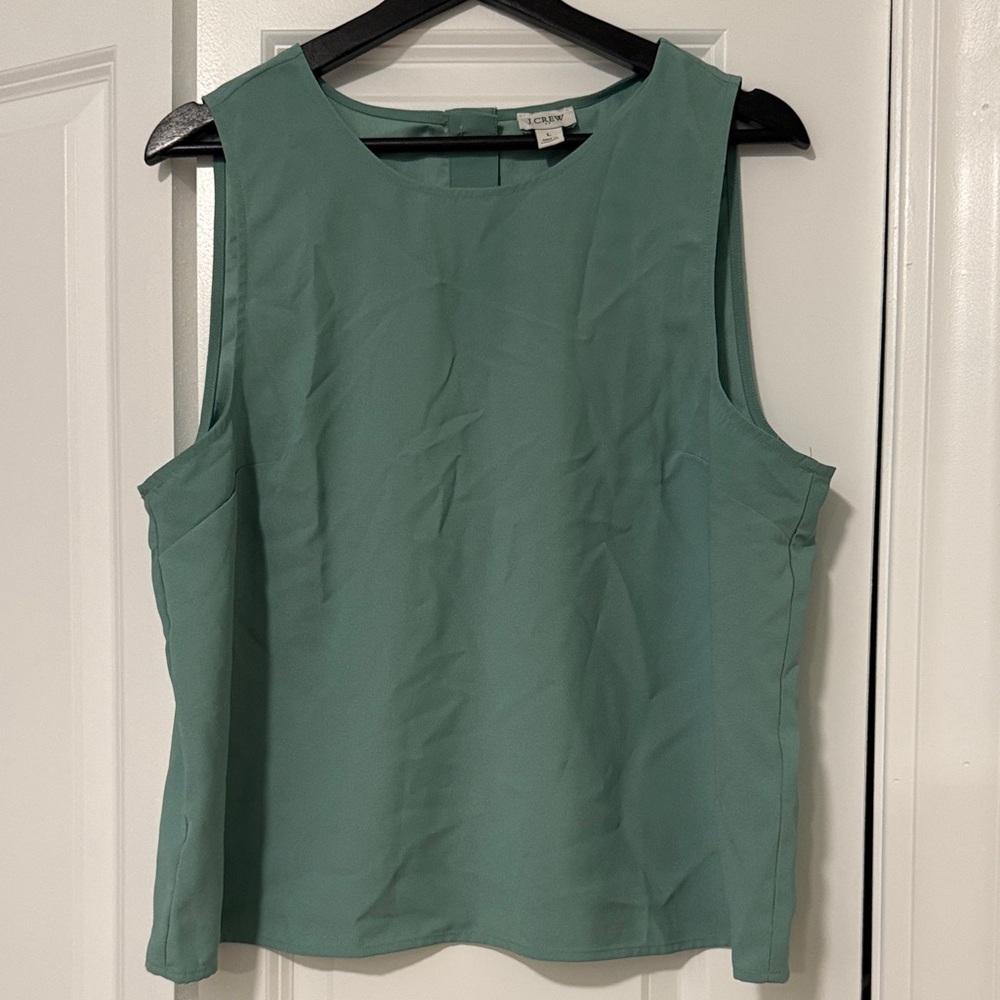 J. Crew Sleeveless Shell Top in Seafoam
